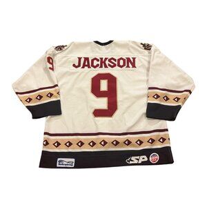 Game Worn 2008-2009 Gwinnett Gladiators Jim Jackson #9 ECHL Hockey Jersey Pro 54